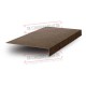 Планка карнизного свеса 200х30х2000 ECOSTEEL-МореныйДуб-0.5