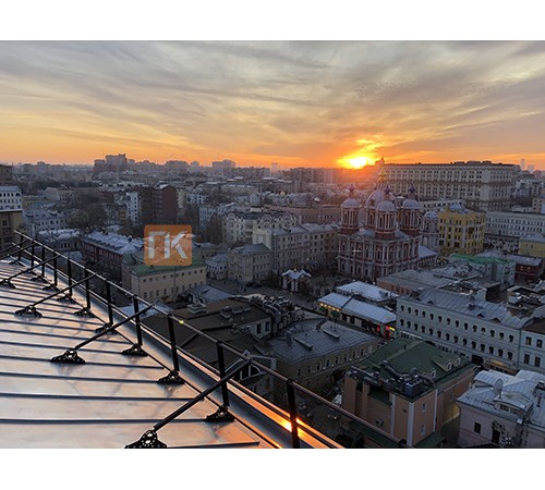 Ограждение кровли оптим универс H=600мм L=2000мм
