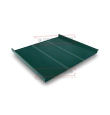 Фальц двойной стоячий Line 0,5 Satin RAL6005 зеленый мох с пленкой на замках