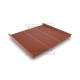 Фальц двойной стоячий Line 0,5 Satin RAL8004 терракота с пленкой на замках