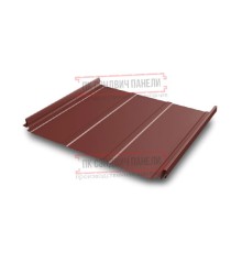 Кликфальц Pro Line 0,45 Полиэстер RAL3009 оксидно-красный с пленкой на замках