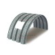 Продольно гнутый профнастил для укрытий конвейеров Н60ПГ-902, 0,5, оцинкованный