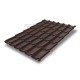 Металлочерепица классик плюс RAL8017 Drap-0.45