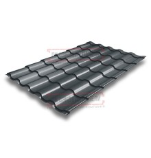 Металлочерепица Кредо RAL7016 Atlas-0,5