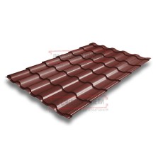 Металлочерепица Кредо RAL3009 Velur-0,5