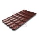 Металлочерепица Квинта плюс 3D RAL3009 Velur 20-0,5