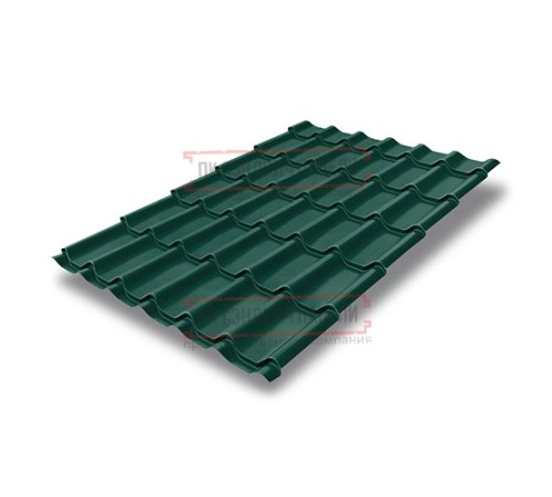 Металлочерепица Модерн RAL6005 Drap-0,45