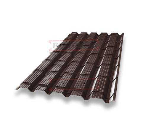 Металлочерепица Монкатта RAL8017 Rooftop Matte-0,5
