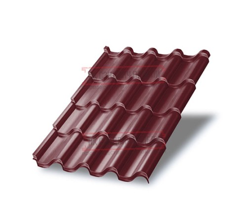 Металлочерепица Монтерроса-X RAL3005 Призма-0.5