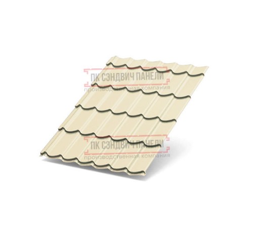 Металлочерепица Супермонтеррей RAL1015 Полиэстер-0.45