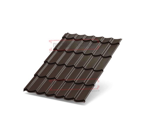 Металлочерепица Ламонтерра X RAL8017 Viking-0.45