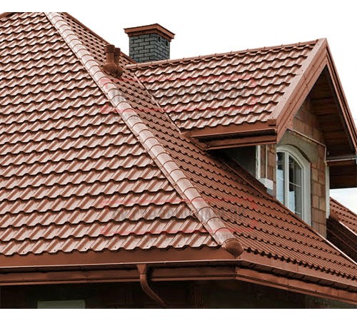 Металлочерепица Трамонтана-XL RAL8004 Norman-0.5