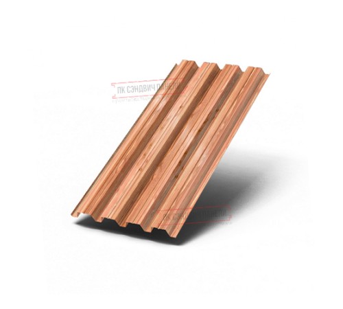 Профилированный лист Н60-845, ECOSTEEL_T-Кедр-0.5