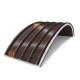 Сэндвич-панели арочные с пенополистиролом, ширина 1000 мм, толщина 250 мм, 0.5/0.5, RAL8017