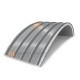 Сэндвич-панели арочные с пенополистиролом, ширина 1000 мм, толщина 50 мм, 0.5/0.5, RAL7004