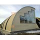 Сэндвич-панели арочные с пенополиуретаном, ширина 1200 мм, толщина 80 мм, 0.5/0.5, RAL1014