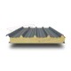 Сэндвич панели кровельные с пенополиуретаном, ширина 1200 мм, толщина 200 мм, 0.5/0.5, RAL 7011