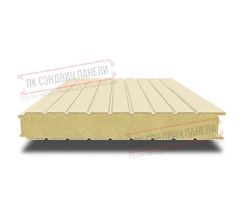 Сэндвич панели стеновые с пенополиуретаном, ширина 1000 мм, толщина 20 мм, 0.5/0.5, RAL1015