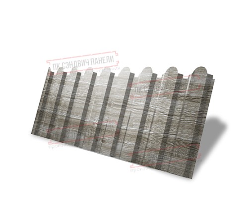 Профнастил фигурный С20 - 0,45 Окрас - А, Print Elite Nordic Wood.