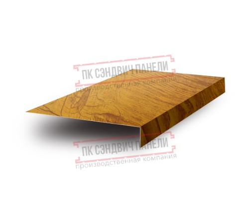 Планка карнизного свеса 200х30х2000 ECOSTEEL_T-ЗолотойДуб-0.5