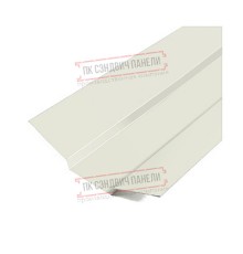 Планка ендовы верхняя 76х76х2000 Полиэстер Ral9010-0.45