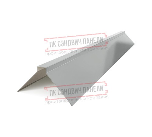 Планка конька плоского 150х150х2000 ПРМ-9006-0.5