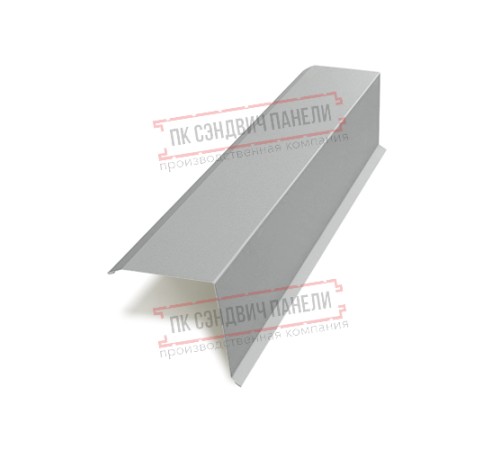 Планка торцевая 135х145х2000 ПЭ-9006-0.5