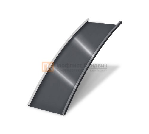 Продольно гнутый фальц гладкий 0,5 RAL 7024 Quarzit lite