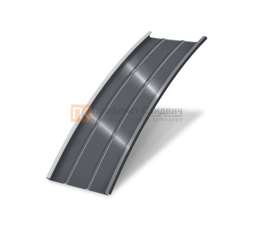 Продольно гнутый фальц профилированный 0,5 RAL 7024 Quarzit Pro Matt