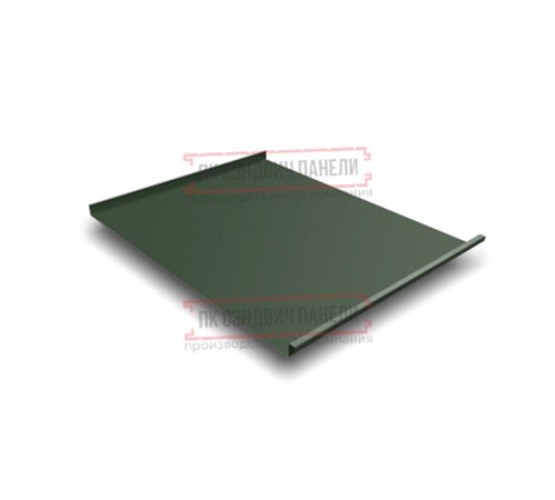 Фальц двойной стоячий 0,5 GreenCoat PuRALBT RR11 темно-зеленый с пленкой на замках