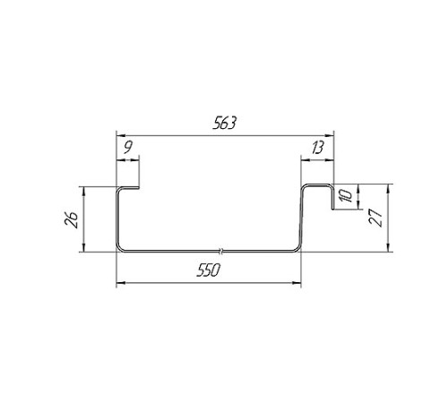 Фальц двойной стоячий 0,5 PurPro Мatt 275 RAL7024 мокрый асфальт