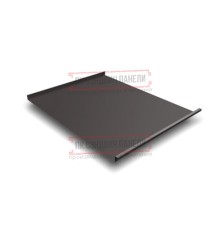 Фальц двойной стоячий 0,45 Drap ST RR32 темно-коричневый с пленкой на замках