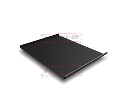 Фальц двойной стоячий 0,5 Quarzit lite RAL9005 черный с пленкой на замках