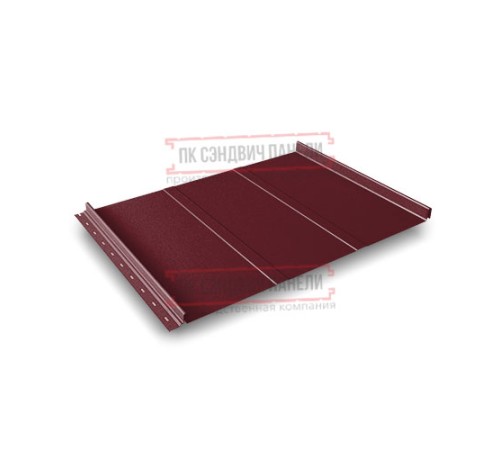 Кликфальц Line 0,5 Satin Мatt RAL3005 красное вино
