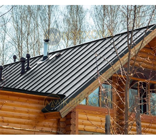 Кликфальц Line 0,45 Drap ST RAL7016 антрацитово-серый с пленкой на замках