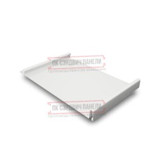 Кликфальц 0,45 Drap RAL9003 сигнальный белый с пленкой на замках