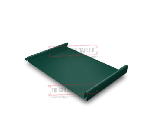 Кликфальц 0,5 Satin RAL6005 зеленый мох с пленкой на замках