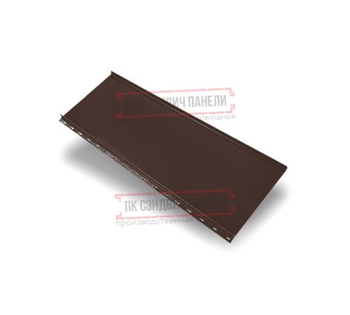 Кликфальц mini 0,5 Satin Мatt RAL8017 шоколад с пленкой на замках