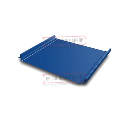 Кликфальц Pro 0,5 Satin RAL5005 сигнальный синий с пленкой на замках