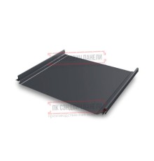 Кликфальц Pro 0,5 Quarzit RAL7024 мокрый асфальт с пленкой на замках