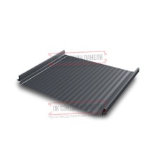 Кликфальц Pro Gofr 0,45 Полиэстер RAL7024 мокрый асфальт с пленкой на замках