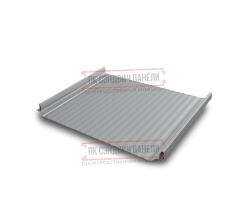 Кликфальц Pro Gofr 0,45 Drap RAL7004 сигнальный серый с пленкой на замках