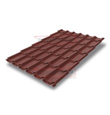 Металлочерепица классик плюс RAL3009 Satin-0.5