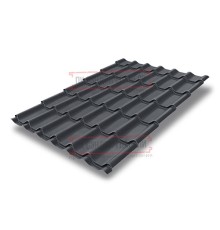 Металлочерепица классик плюс RAL7024 Polydexter-0.5