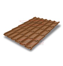 Металлочерепица классик плюс Cuprum Steel Quarzit-0.5