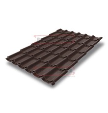 Металлочерепица классик плюс RAL8017 Polydexter Matt-0.5