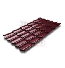 Металлочерепица Квинта плюс 3D RAL3005 Drap-0,45
