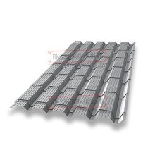 Металлочерепица Монкатта RAL7004 Satin-0,5