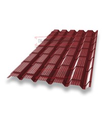 Металлочерепица Квадро профи RAL3011 Satin-0,5