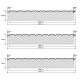 Сэндвич-панели двухслойные с минеральной ватой, ширина 1000 мм, толщина 120 мм, 0.5, RAL5005
